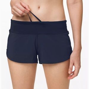 Lululemon speed shorts true navy 6
